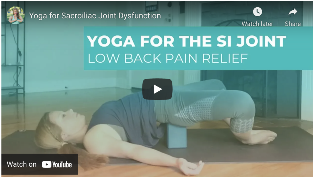 Yoga for Sacroiliac Joint Dysfunction