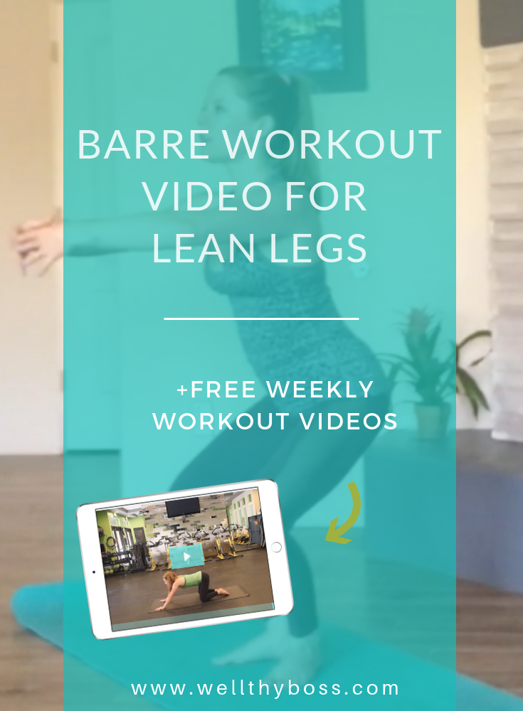 Barre Workout for Lean Legs--Full Length At Home Workout Video